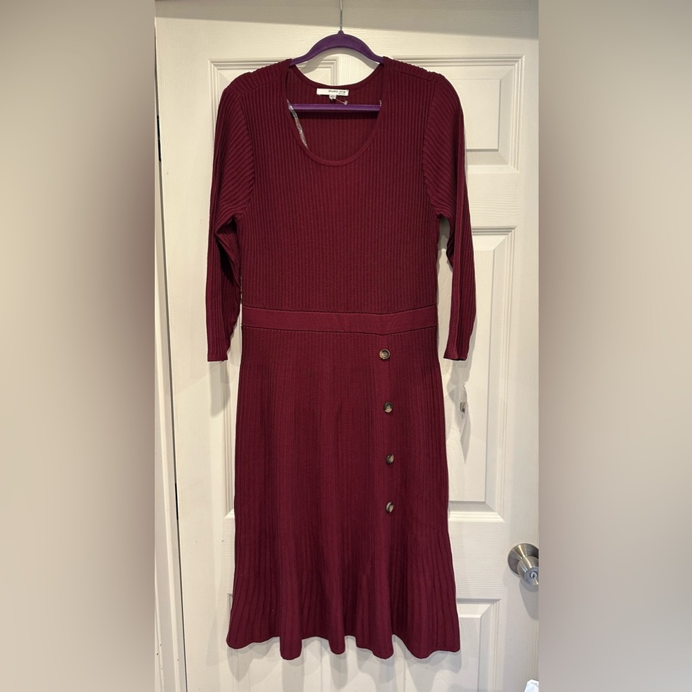 Studio One New York Dress Size Large Red